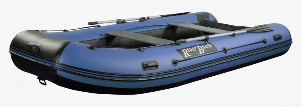 Лодка ПВХ River Boats RB 350 НДНД серо-синий