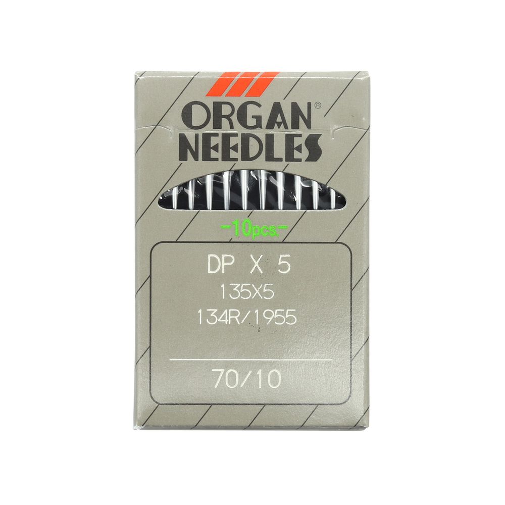 Иглы для промышленных швейных машин DPx5, №70, 10 шт, Organ