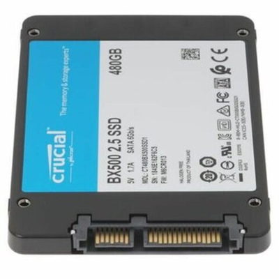 SSD CRUCIAL BX500, 480 ГБ, 2.5", SATA, CT480BX500SSD1