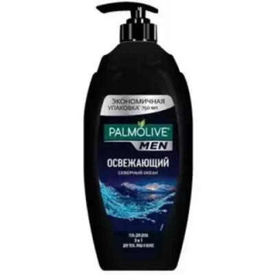 750мл PALMOLIVE ДУШ-ГЕЛЬ FOR MEN ОСВЕЖАЮЩИЙ 3в1 Северный Океан  *12