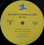 Miles Davis / Miles Davis And The Modern Jazz Giants (LP)