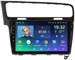Магнитола для Volkswagen Golf 7 2012-2020 (рамка черный глянец) - Teyes CC2 PLUS монитор 10.1" QLED, Android 10, Быстрая, SIM-слот