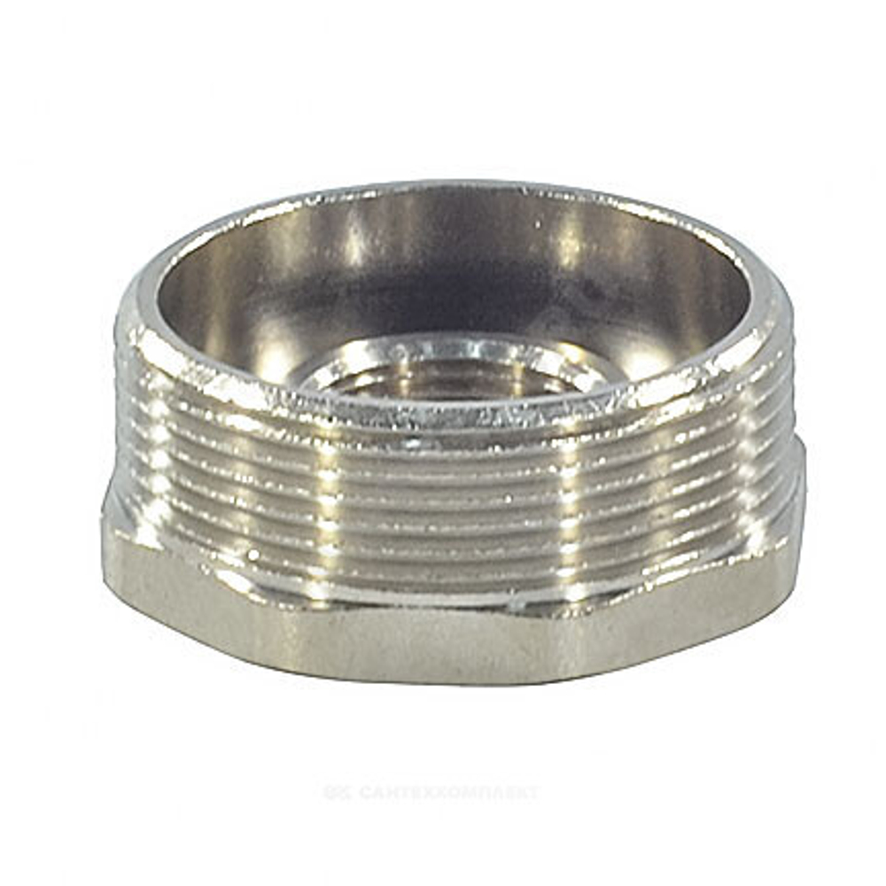 Футорка латунь никель Ду 50х20 (2"х3/4") НР/ВР SantechSystems