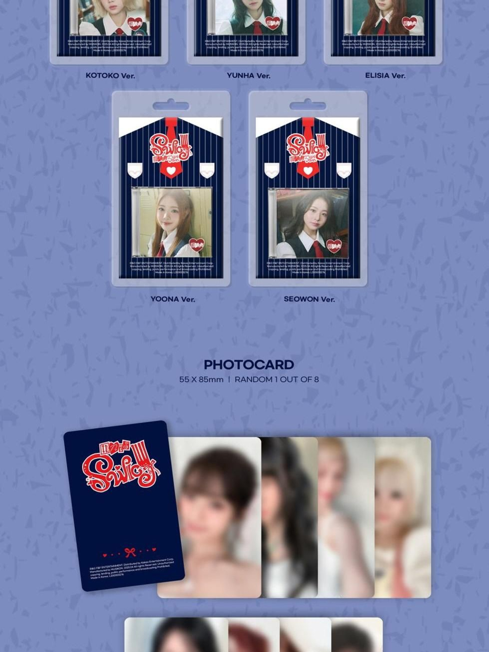Альбом UNIS - SWICY 2nd Mini Album KEYRING RANDOM Version