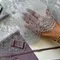 Кружево реснички серо-лавандовые (27*280 см)