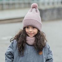 Снуд из смесовой шерсти "Пепельная роза"
