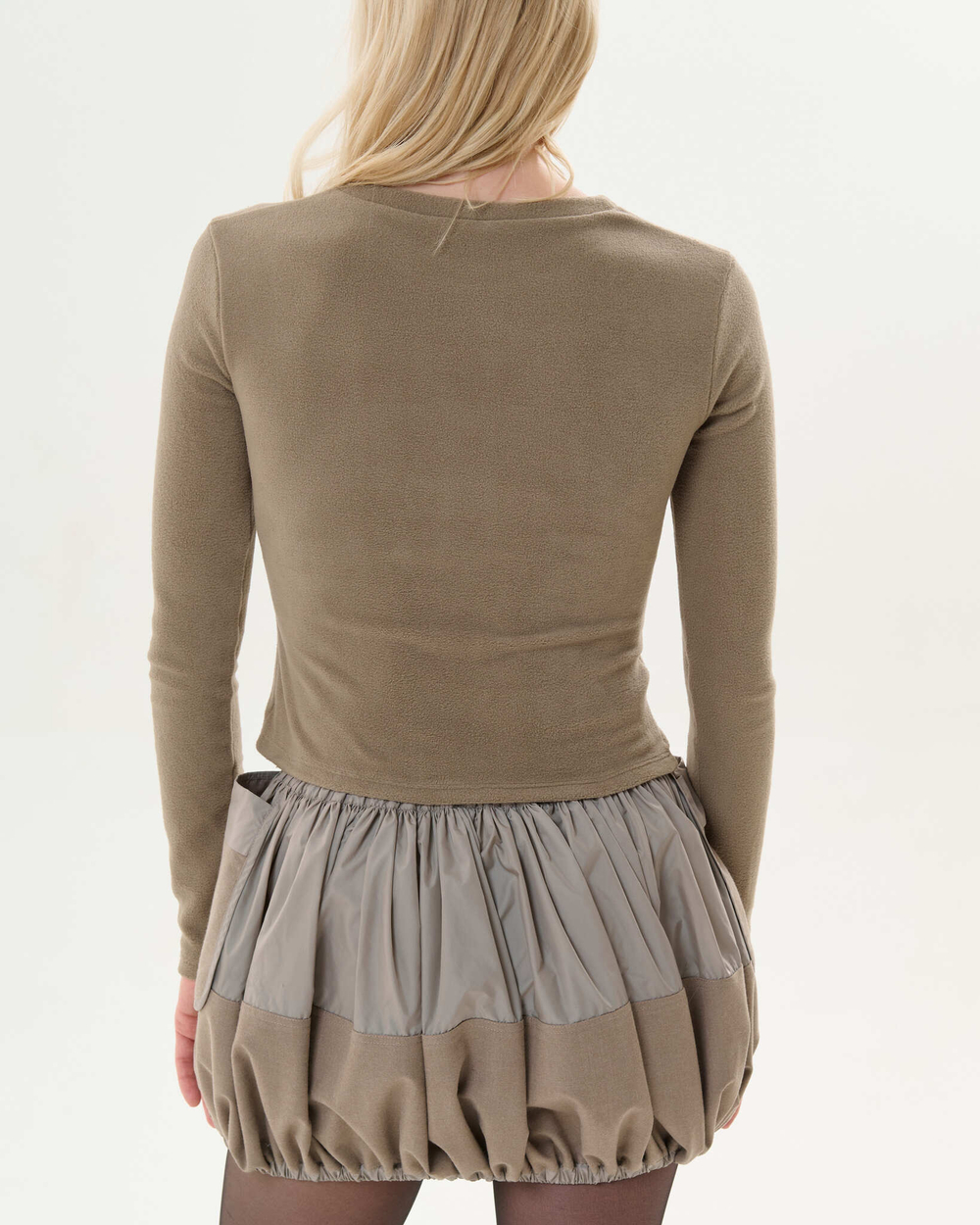 Флисовый лонгслив BEIGE