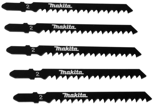 Лобзиковая пилка для дерева, 100 мм, HCS, 6TPI, 5 шт Makita D-34883
