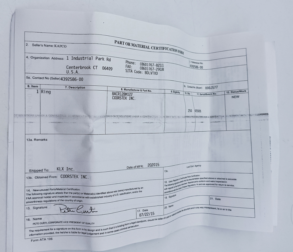 Уплотнение BACR12BM122