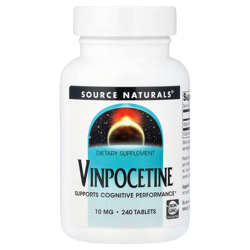 Source Naturals, винпоцетин, 10 мг, 240 таблеток