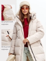 Куртка зимняя длинная с капюшоном