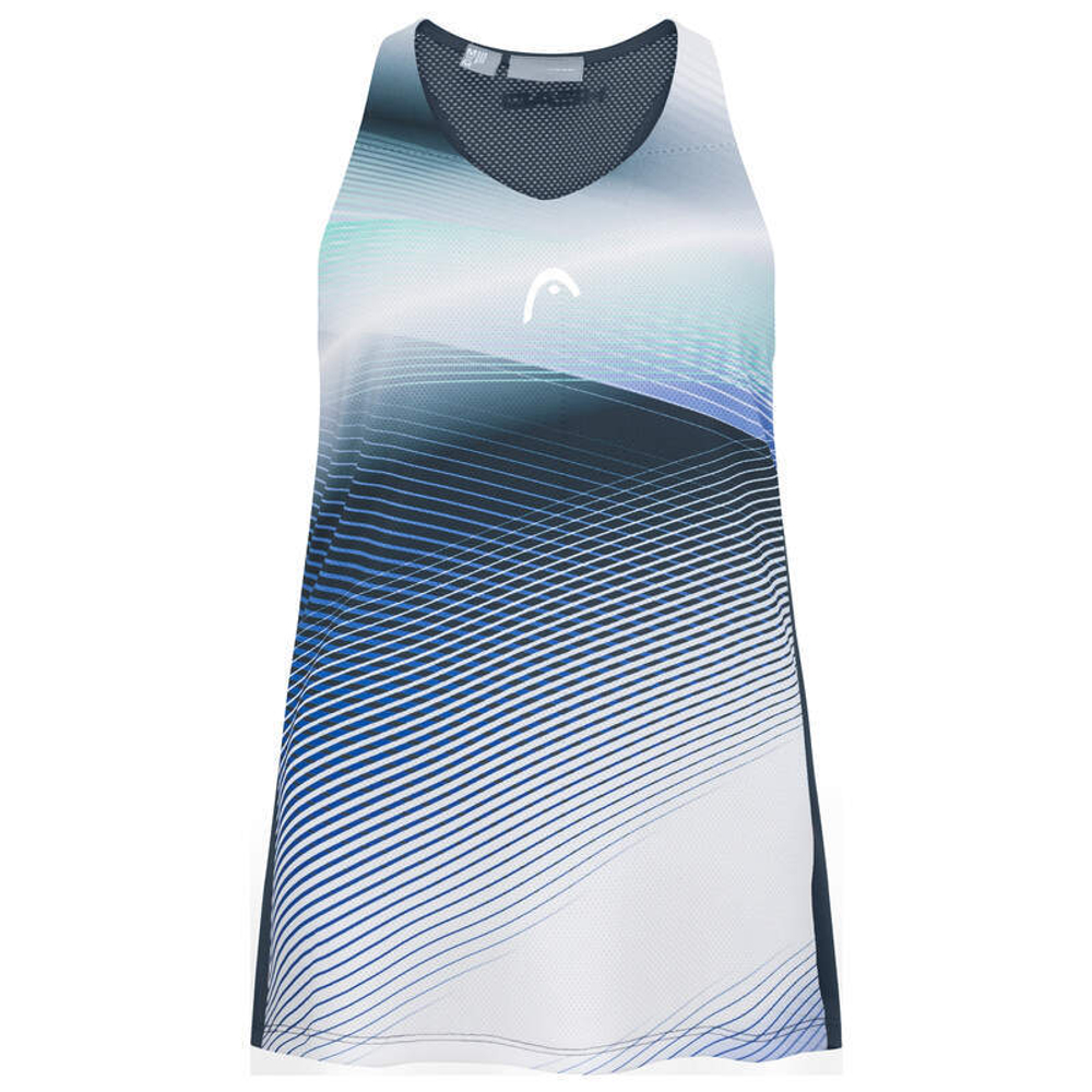 Футболка для девочки теннисная Head Agility Tank Top - navy/print perf