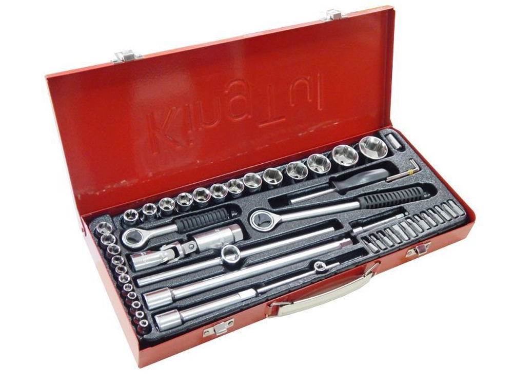 Набор инструментов 52 предмета 1/4", 1/2" (6гр.) Kingtul KT-52