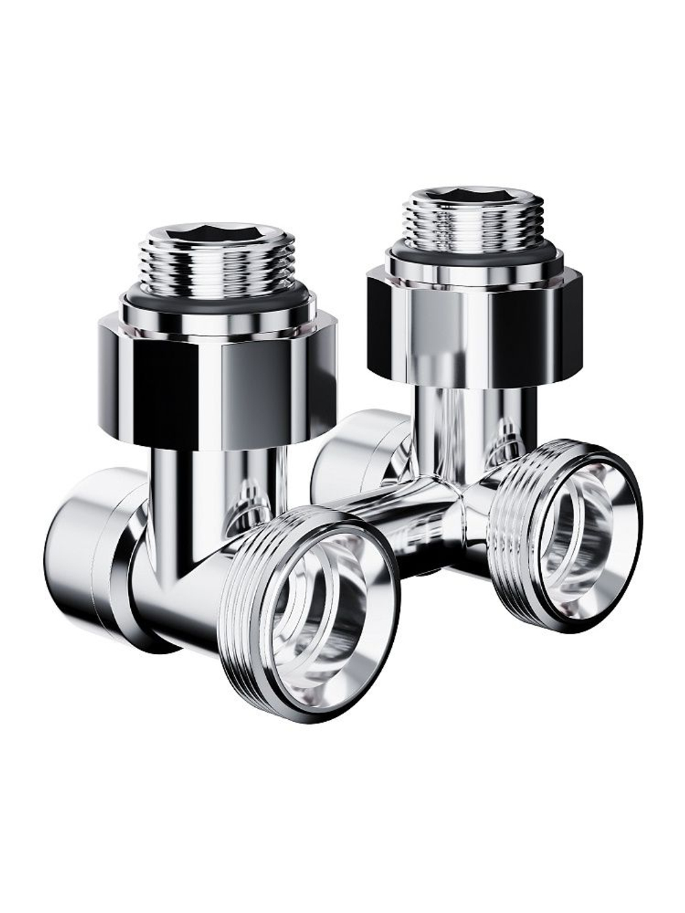 Узел нижнего подключения Royal Thermo Design угловой 1/2"х3/4" EK евроконус (хром)
