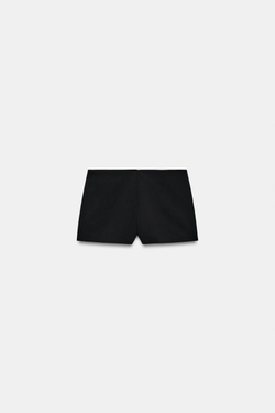 ZARA МИНИ-ЮБКА-ШОРТЫ, ЧЕРНЫЙ