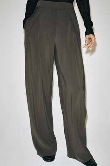 ZARA БРЮКИ СО СКЛАДКАМИ — ZW COLLECTION, ХАКИ