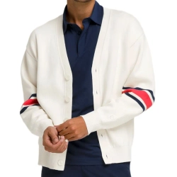 Мужская теннисная кофта Wilson Westport Cardigan - Бежевый
