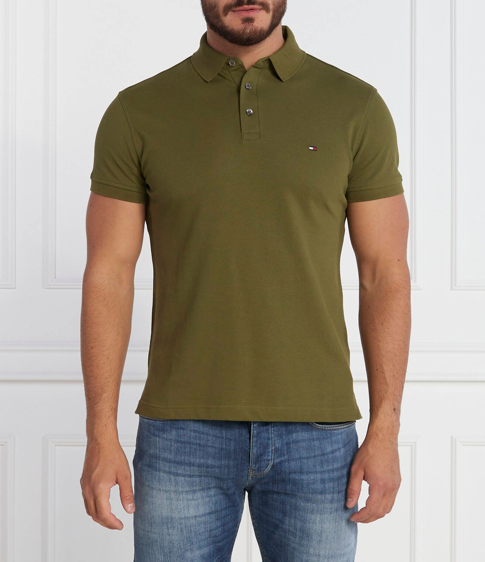 поло 1985 Tommy Hilfiger - оливковый (MW0MW17771)