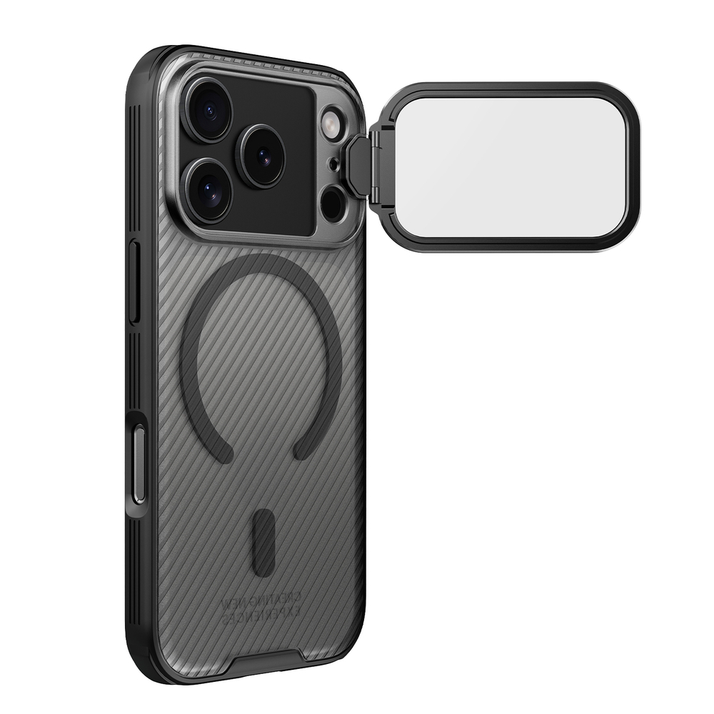 Чехол тонированный от Nillkin с MagSafe на iPhone 17 Pro, серия CamShield Prop Magnetic Case (версия с прозрачной крышкой объектива)