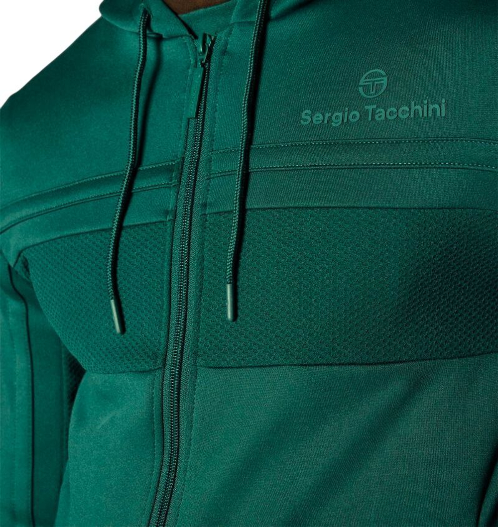 Куртка теннисная Sergio Tacchini Majong Hoodie Tracktop - smoke