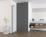 Душевая перегородка Vincea Волк-Ин (Walk-In) VSW-7HA900CLB, 900*2000, черный матовый, стекло прозрачное