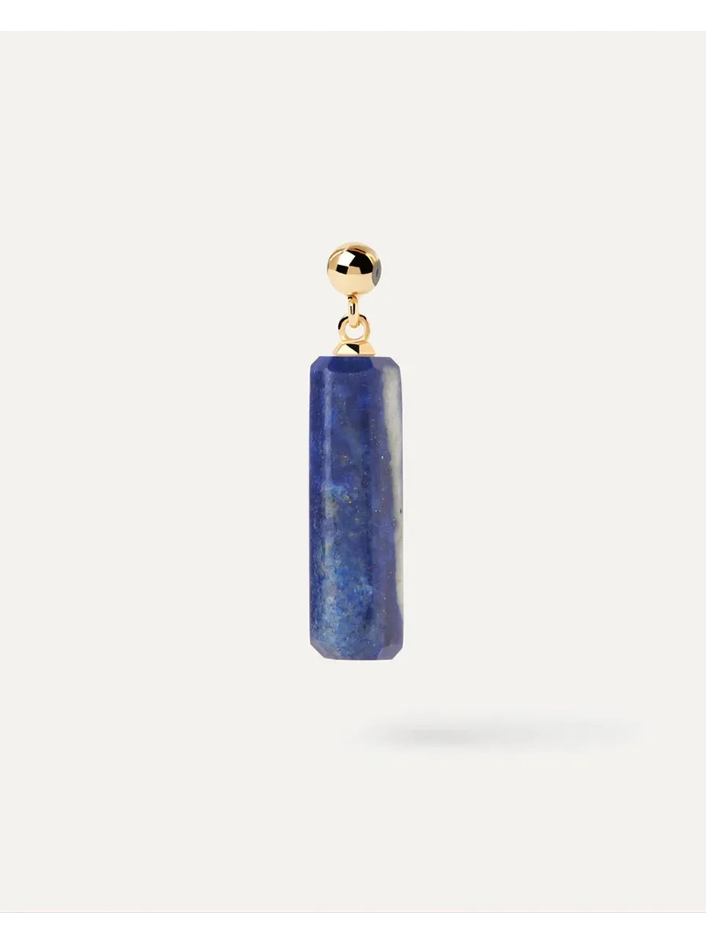 Подвеска-шарм Lapis Lazuli серебро 925 пробы покрытое золотом