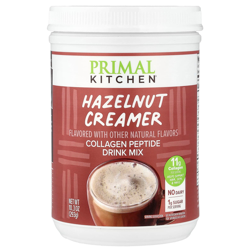 Primal Kitchen, смесь для приготовления напитка с пептидами коллагена, со вкусом фундука, 293 г (10,3 унции)