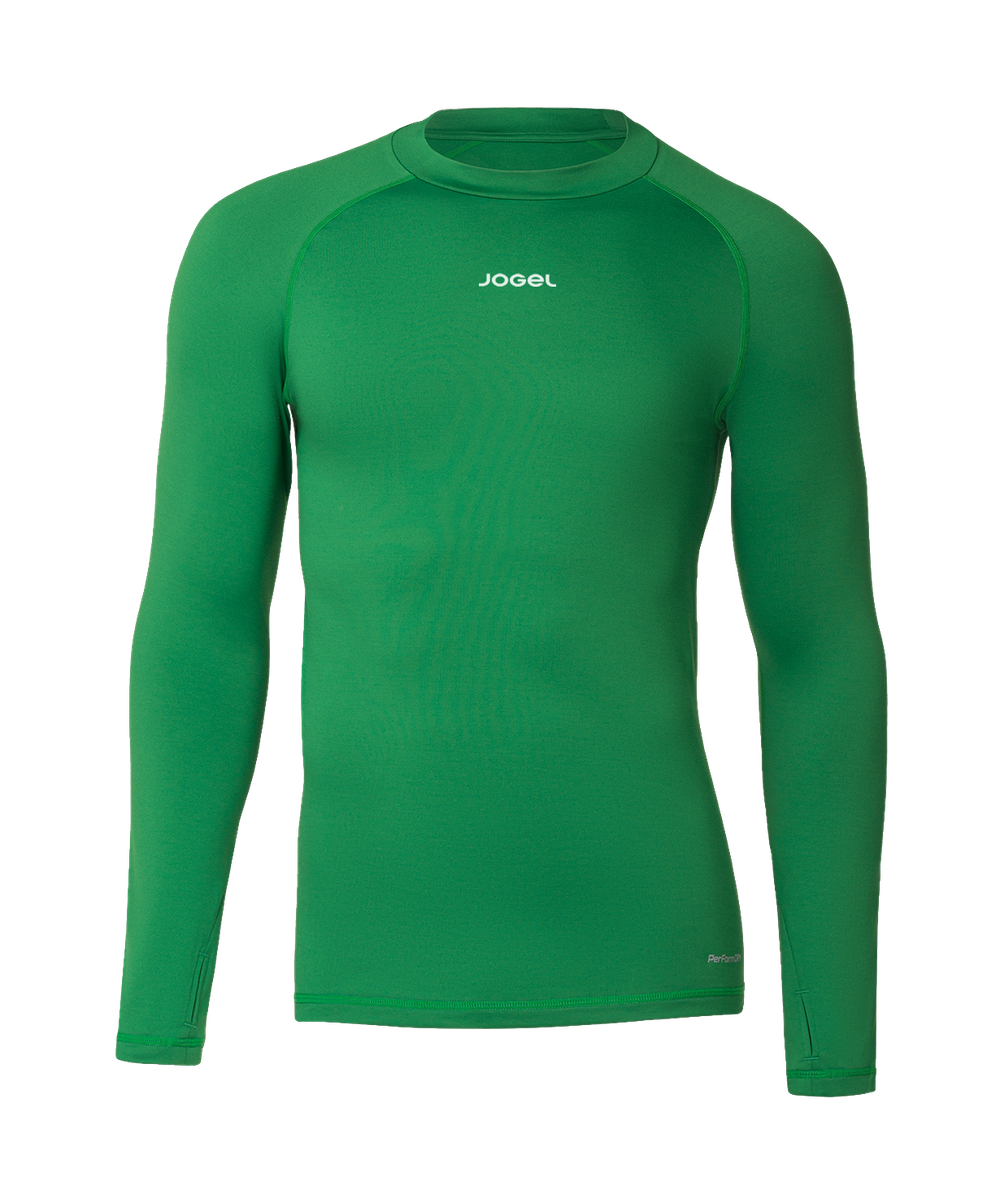 Лонгслив компрессионный утепленный Jogel CAMP 2 PerFormDRY Baselayer Top Warm, зеленый 72