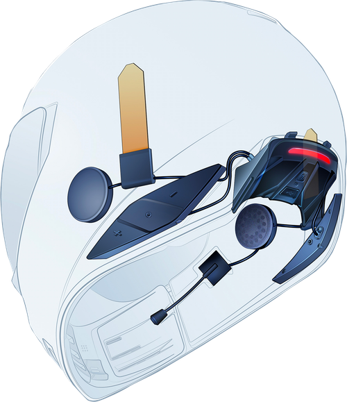 Купить Мотогарнитура Мотогарнитура Icon HelmLink Bluetooth Communicator / Черный