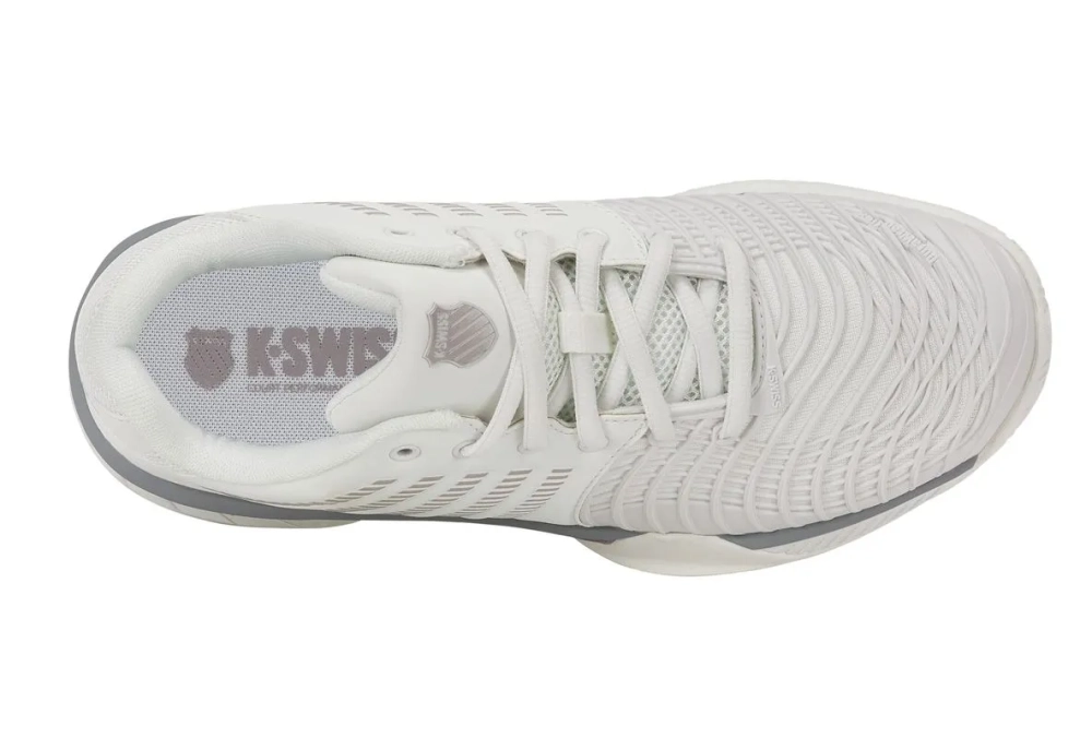Женские Кроссовки теннисные K-Swiss Express Light 3 Clay - blanc de blanc/ultimate gray/rose gold