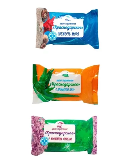 Мыло туалетное 100 гр. в/об в ассортименте (уп. 80шт.)