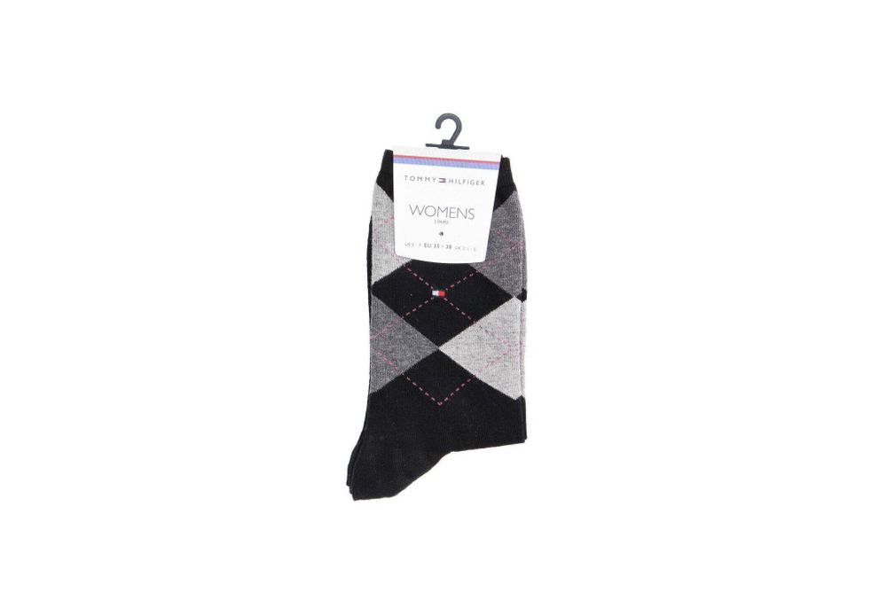 носки 2 пары Tommy Hilfiger - черный(443016001)
