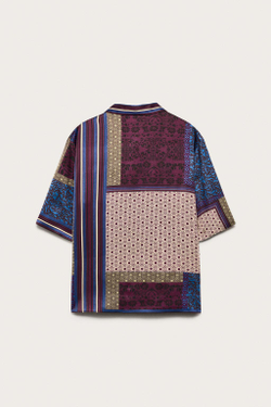 ZARA СТРУЯЩАЯСЯ РУБАШКА C ПРИНТОМ — LIMITED EDITION, С ПРИНТОМ