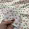 Рибана ажурная, молочная/розы