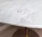 Стол Tulip Marble, Ø80 см, белый мрамор на золотой ножке