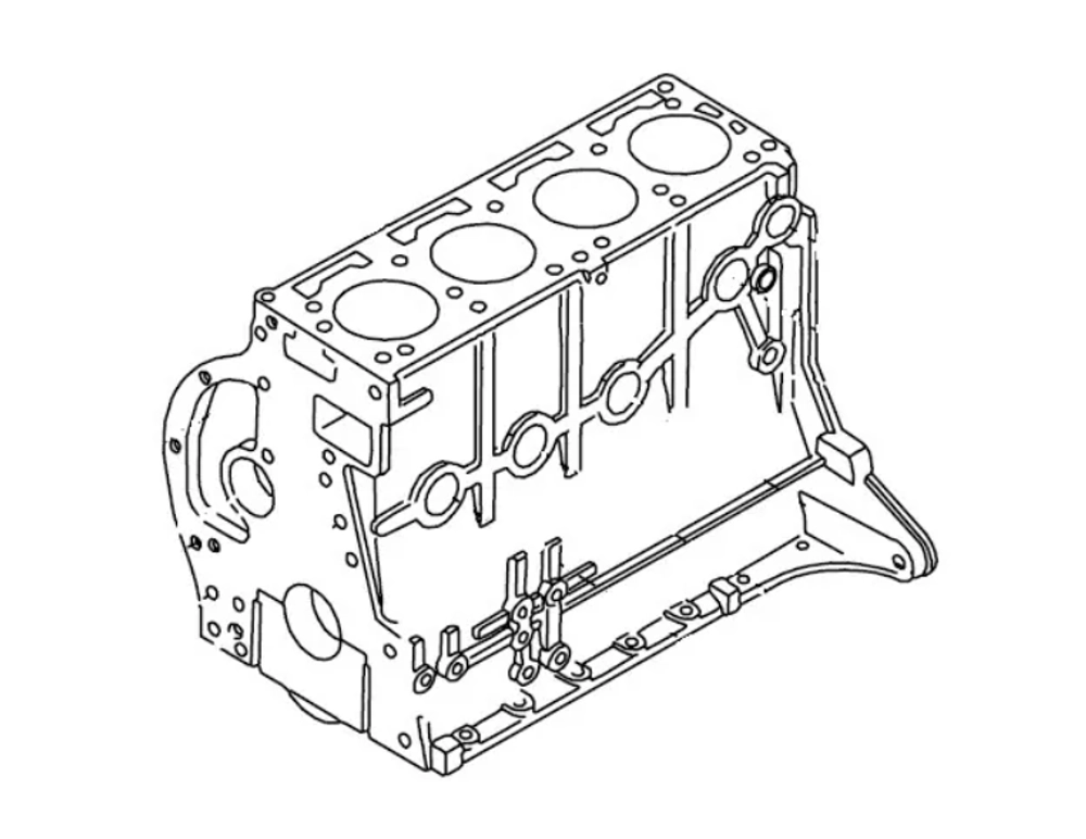 Блок цилиндров Toyota 1DZ-II 7-8FD15 114017820971