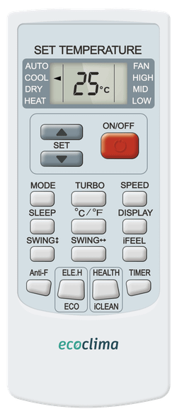 Сплит-система ECOCLIMA, FROST LINE (on/off), ECW-AX09/FB-4R1 / EC-AX09/F-4R1