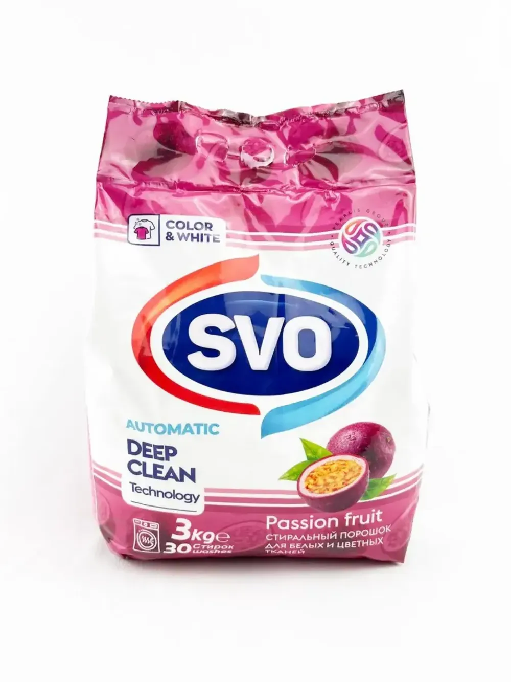 Порошок Svo Авт для белого и Цветного Маракуйя 6Кг