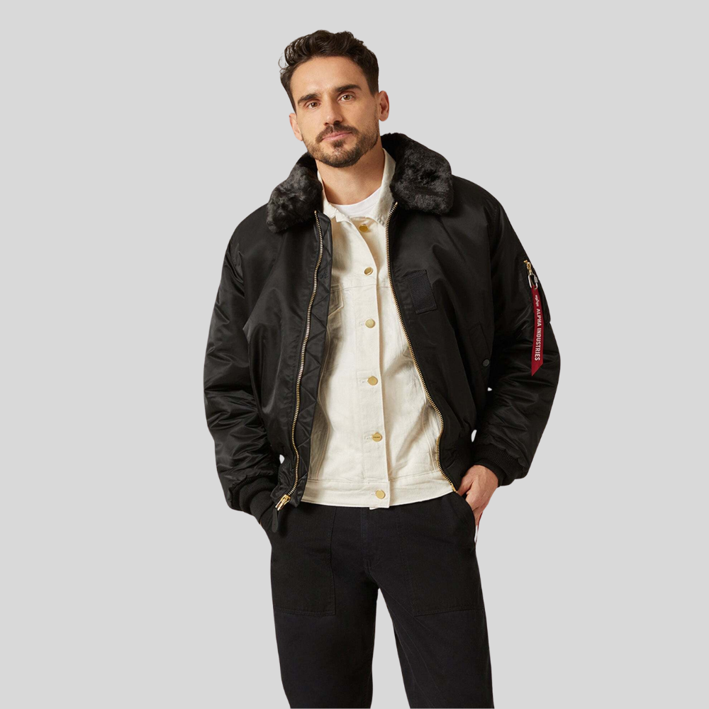 Куртка Alpha Industries B-15 Black (Черная)