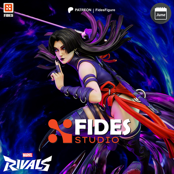 Фигурка Псайлок psylocke Elizabeth Braddock Marvel Rivals