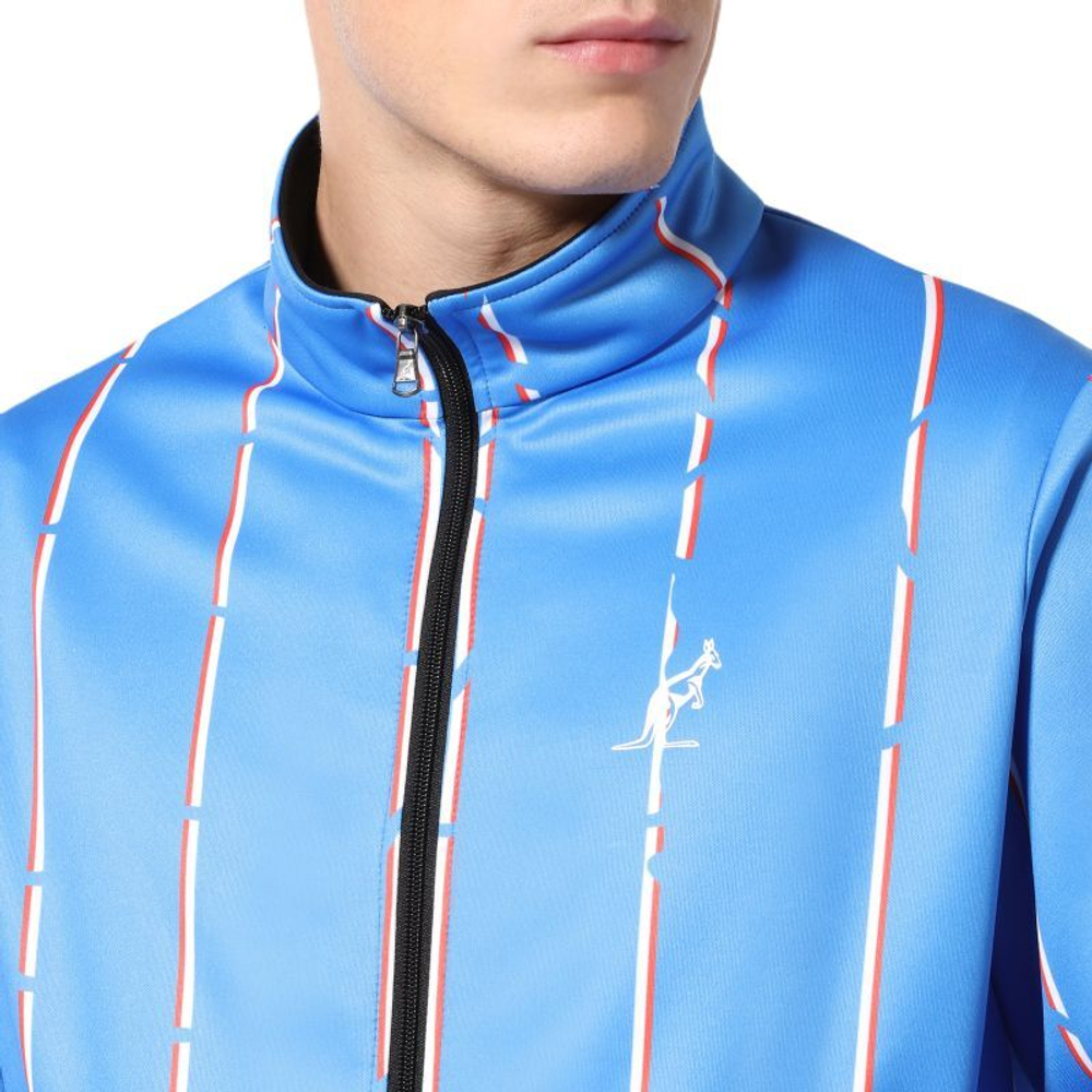 Мужской теннисный костюм Australian Double Jumpsuit With Stripes - blu zaffiro