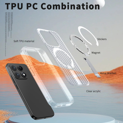 Прозрачный чехол Mesh Pro Magnetic Case для Xiaomi 17
