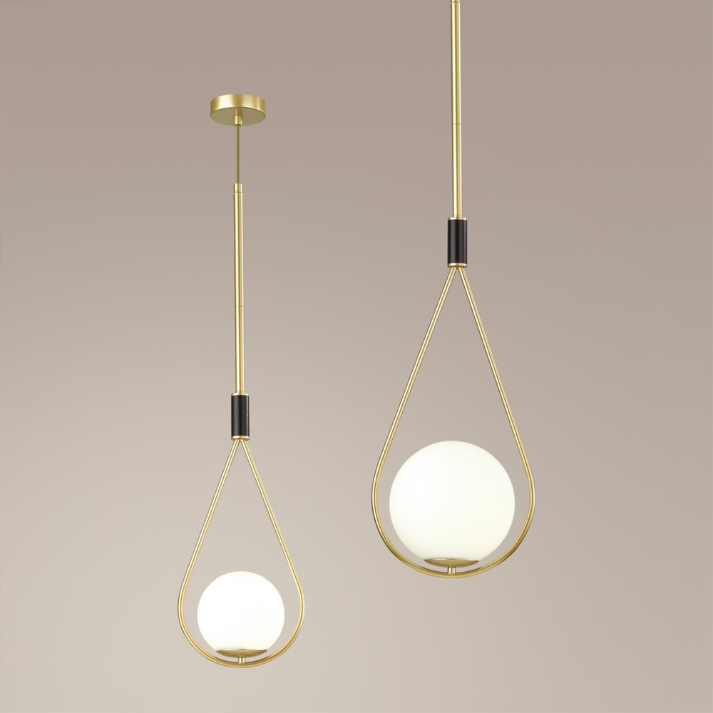 4810/1 PENDANT ODL21 415 золтой/черный/белый Подвес E14 1*40W FLARI