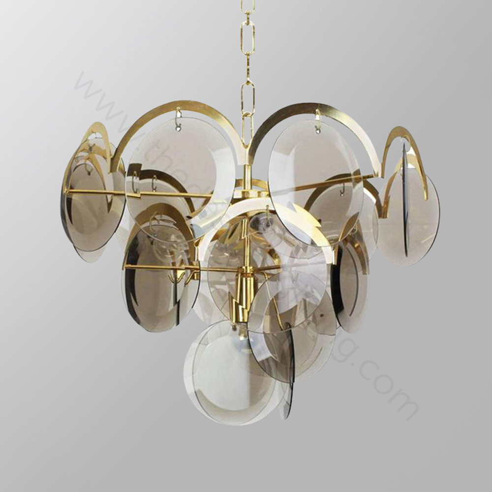 Pendant design lamp Four-tier by Vistosi (Smoky)