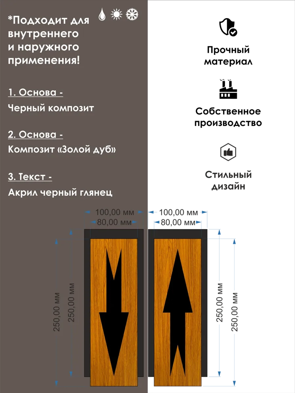 Табличка на дверь информационная - комплект 2шт