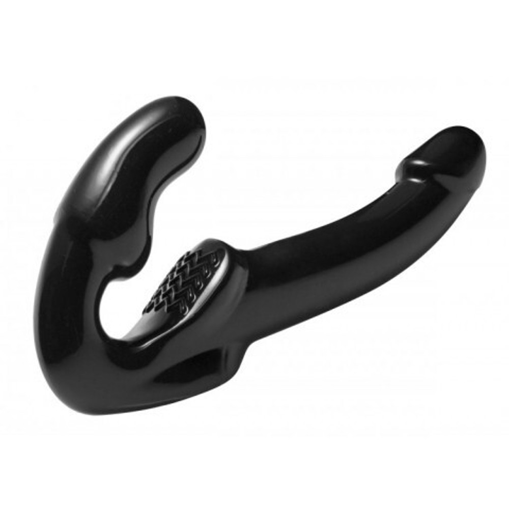 Безремневой страпон Revolver Strap U, черный, 25 см