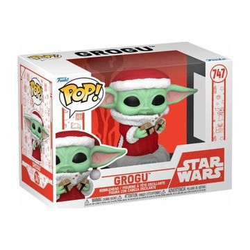 Фигурка Funko POP! Bobble Star Wars Holiday Grogu (747) 80009
