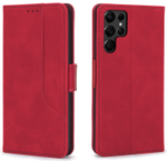 Стильный чехол-книжка из кожи для SAMSUNG GALAXY S22 ULTRA с отделом для наличных, 3 слотами для карт и подставкой