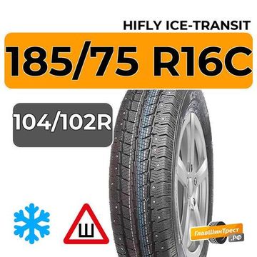 HiFly Ice-Transit 185/75 R16C 104/102R шип.