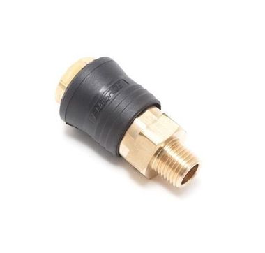 Быстроразъем пневматический с клапаном, наружная резьба 1/4''(ONE TOUCH) Forsage F-SE6-2SM